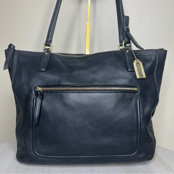 COACH Black Leather Shoulder Tote Style Number 25066 - 2013 - Picture 3 of 14